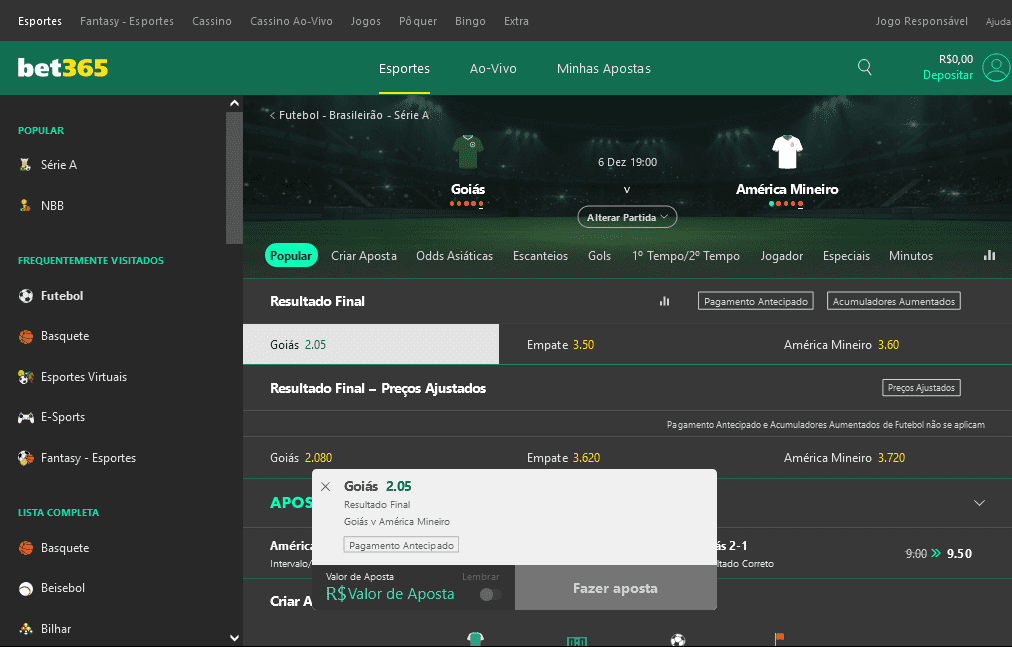 passo a passo de como apostar no bet365