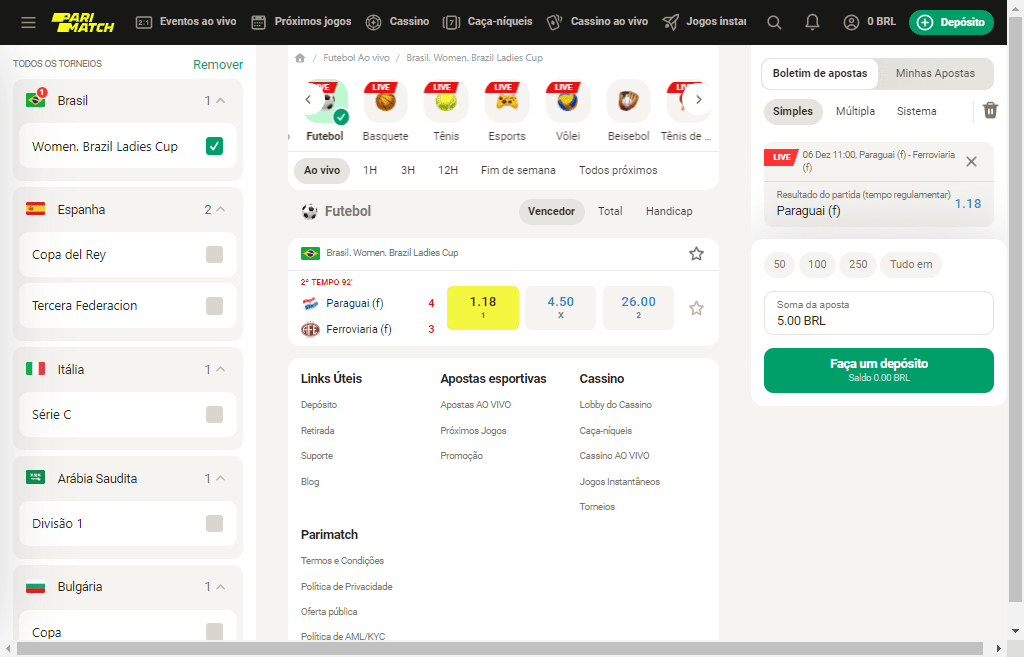 como apostar no Parimatch usando o codigo promocional