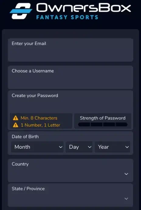 OwnersBox Sign up 