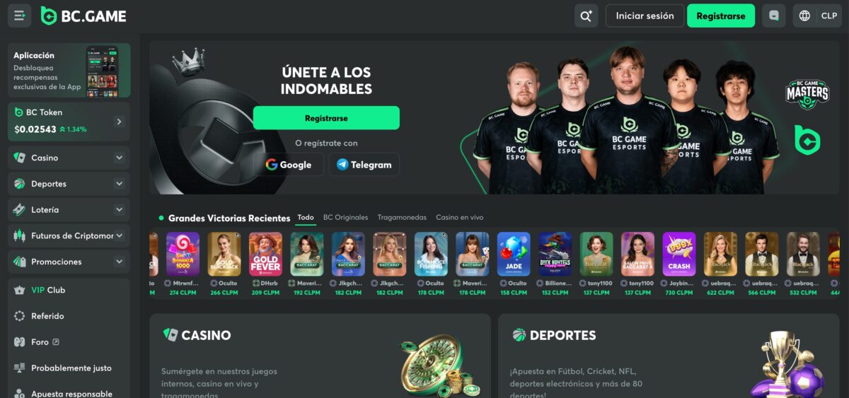 sitio web bcgame