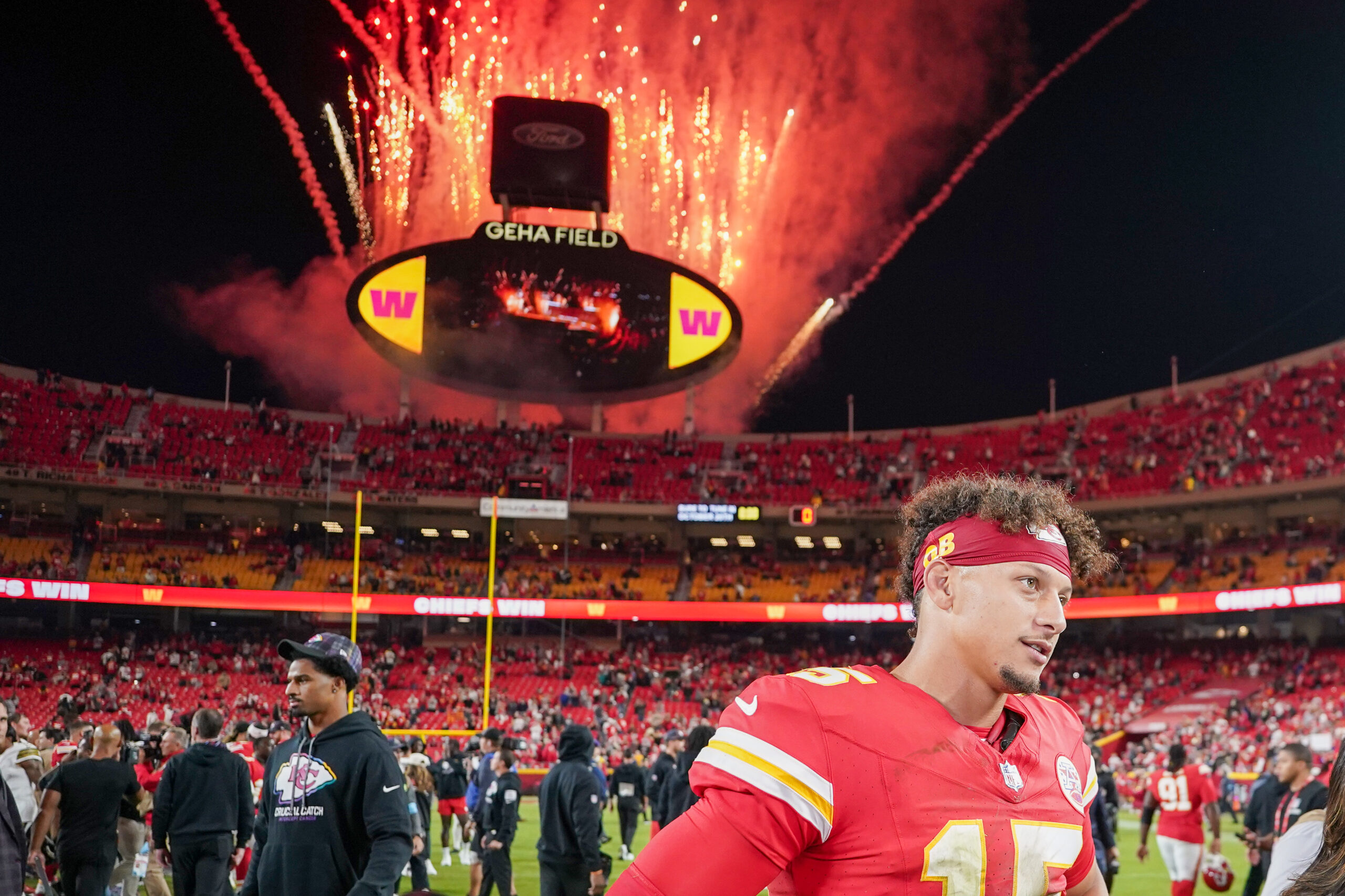 Patrick Mahomes after Chiefs vs. Saints Game