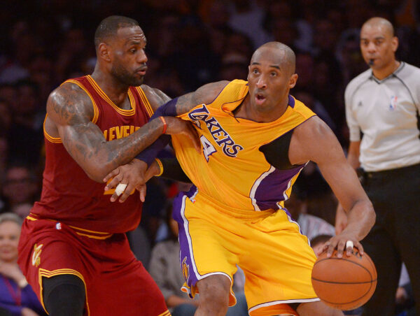 LeBron James and Kobe Bryant