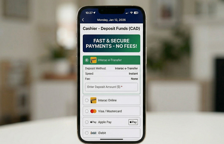 Deposits and Withdrawals on the Sports Interaction App