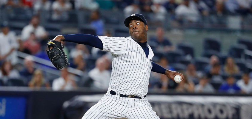 Aroldis Chapman registra arremesso de 105.1 mph