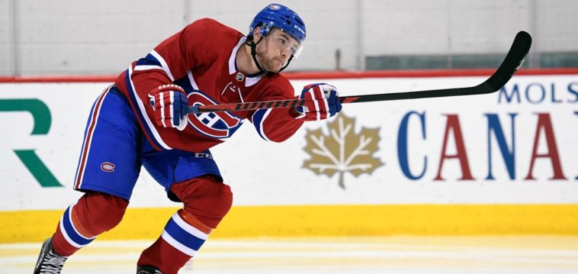 Jonathan Drouin jogará como central no training camp dos Canadiens