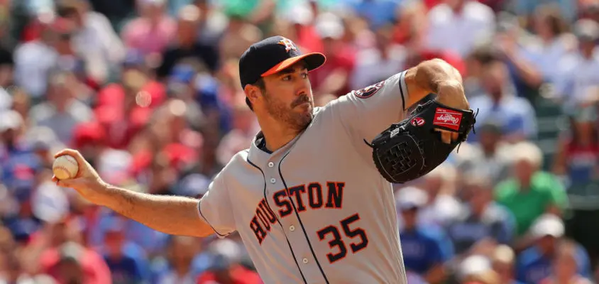 Justin Verlander brilha e Houston Astros vence Texas Rangers