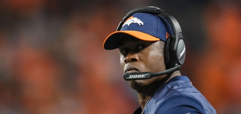 Head coach do Denver Broncos Vance Joseph