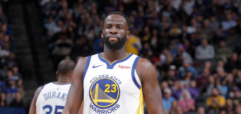 SACRAMENTO, CA - DECEMBER 14: Draymond Green #23 of the Golden State Warriors looks on during the game against the Sacramento Kings on December 14, 2018 at Golden 1 Center in Sacramento, California