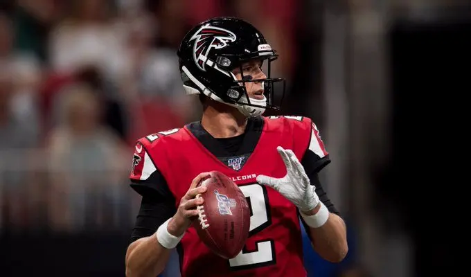 Matt Ryan em ação pelo Atlanta Falcons