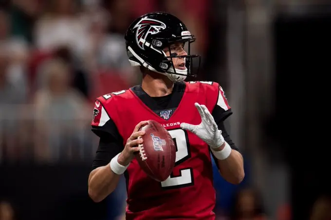 Matt Ryan em ação pelo Atlanta Falcons