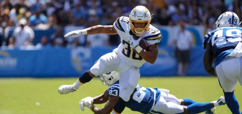 Running back Austin Ekeler foi destaque do Los Angeles Chargers na vitória sobre o Indianapolis Colts válida pela semana 1 da NFL 2019