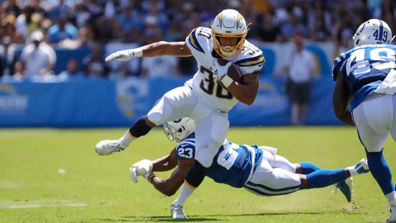 Running back Austin Ekeler foi destaque do Los Angeles Chargers na vitória sobre o Indianapolis Colts válida pela semana 1 da NFL 2019