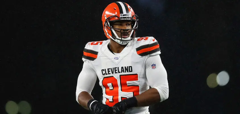 Myles Garrett defensive end Cleveland Browns