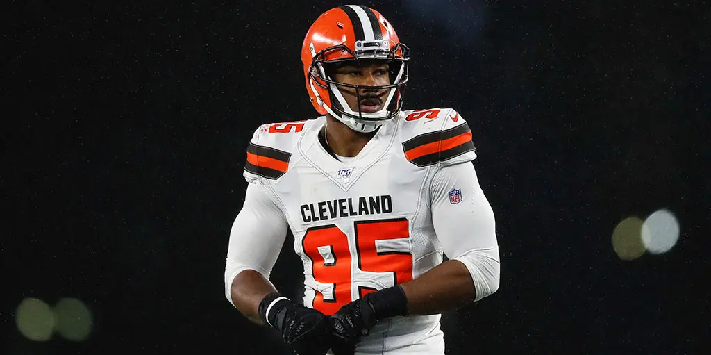 Myles Garrett defensive end Cleveland Browns