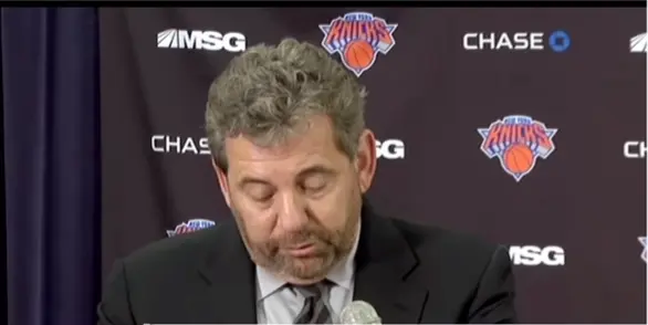 Em comunicado, dono dos Knicks James Dolan diz que segue busca por presidente de operações