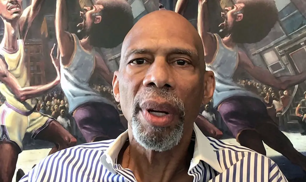 UNSPECIFIED, - APRIL 22: In this screengrab, Kareem Abdul-Jabaar speaks during "Saving Our Selves: A BET COVID-19 Effort" airing on April 22, 2020. “Saving Our Selves: A BET COVID-19 Relief Effort” will provide financial, educational and community support directly to Black communities hit hardest by COVID-19.