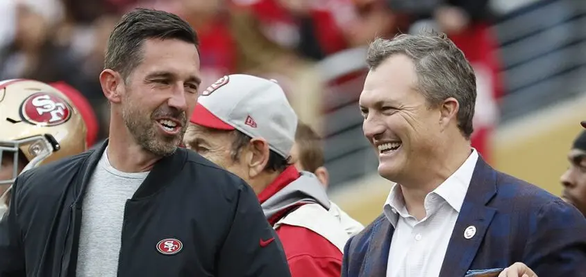 San Francisco 49ers GM John Lynch and head coach Kyle Shanahan