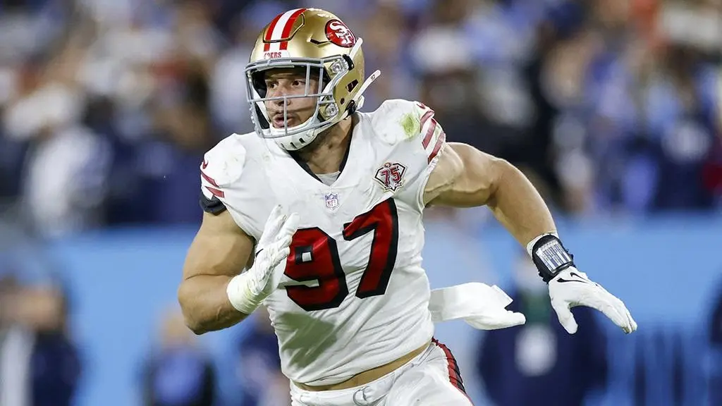 San Francisco 49ers pass rusher Nick Bosa