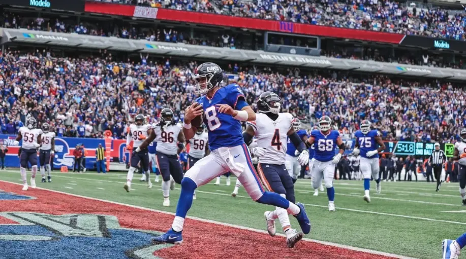 Daniel Jones QB New York Giants vs Chicago Bears