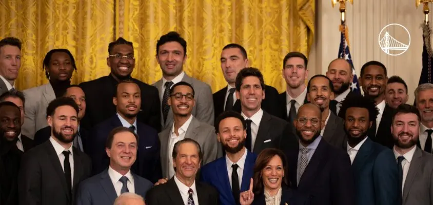 Atual campeão da NBA, Golden State Warriors realiza visita na Casa Branca