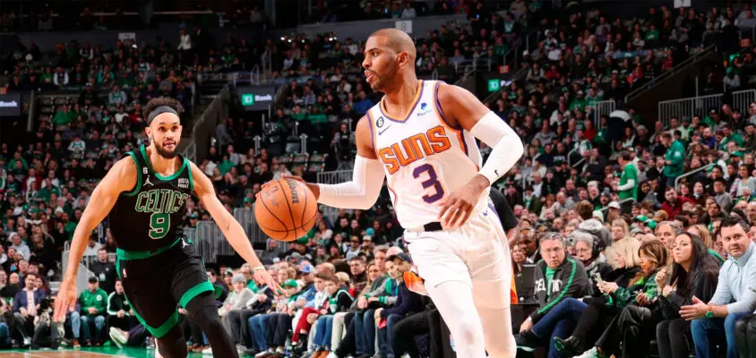 Phoenix Suns controla liderança após virar o placar e derrota Boston Celtics