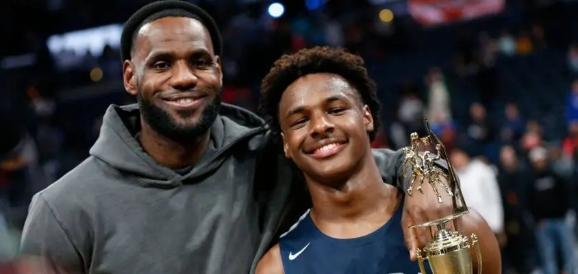 LeBron diz em post que filho Broony é melhor que alguns jogadores na NBA.