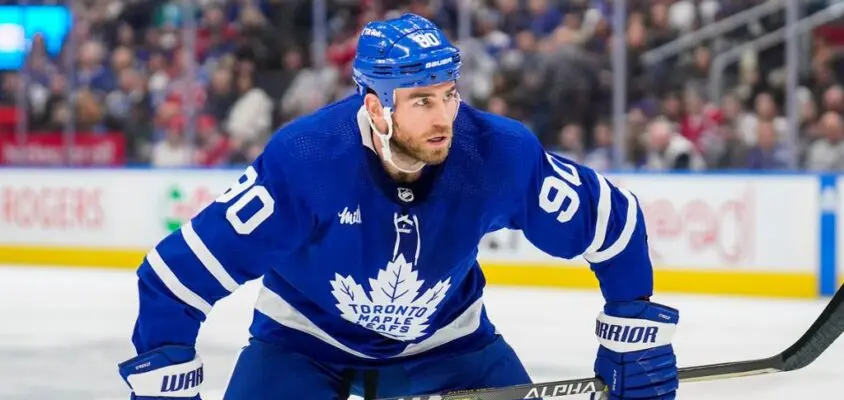 Ryan O'Reilly, dos Maple Leafs, está fora por indeterminado com fratura no dedo esquerdo