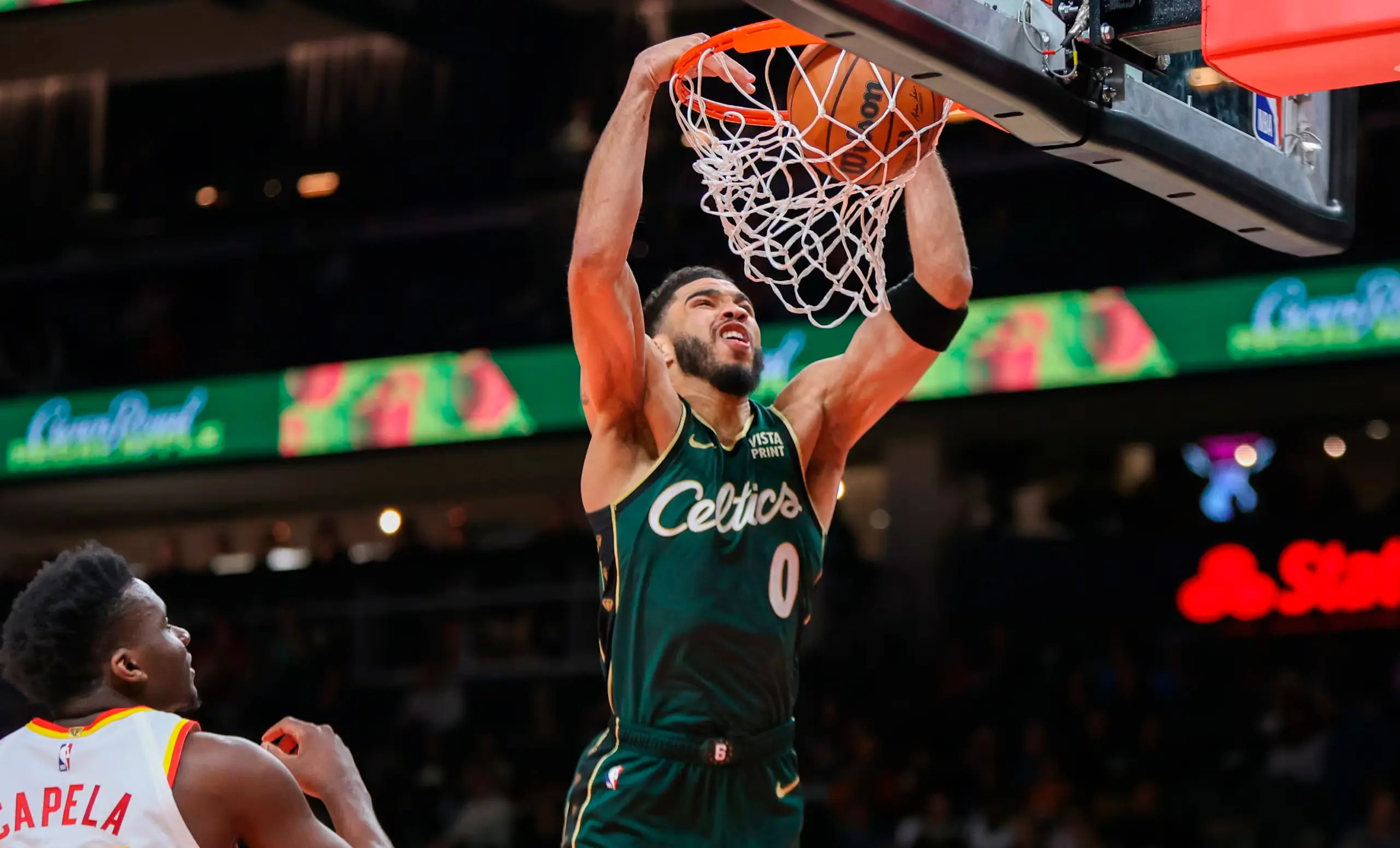 Tatum e Brown combinam para 58 pontos em vitória dos Celtics em cima dos Hawks