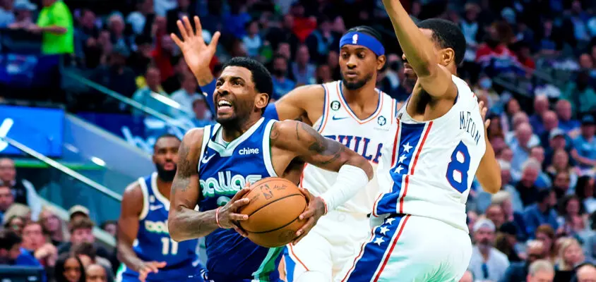 Doncic e Irving combinam para 82 pontos, e Mavericks derrotam 76ers