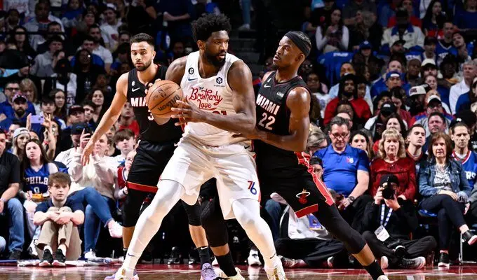 Joel Embiid e Jimmy Butler