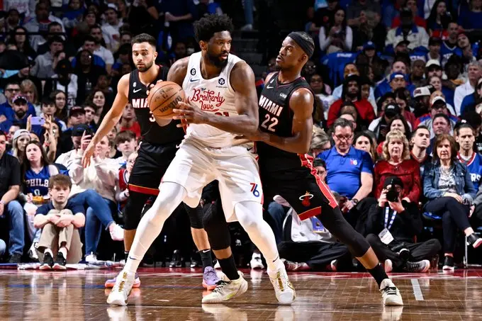 Joel Embiid e Jimmy Butler