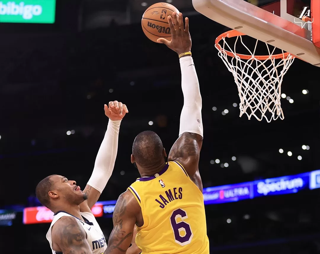 Lakers vencem Grizzlies na prorrogação com atuação decisiva de LeBron