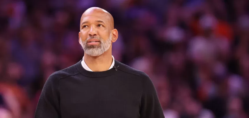 PHOENIX, ARIZONA - APRIL 16: Head coach Monty Williams of the Phoenix Suns reacts during the second half Game One of the Western Conference First Round Playoffs against the LA Clippers at Footprint Center on April 16, 2023 in Phoenix, Arizona. The Clippers defeated the Suns 115-110.