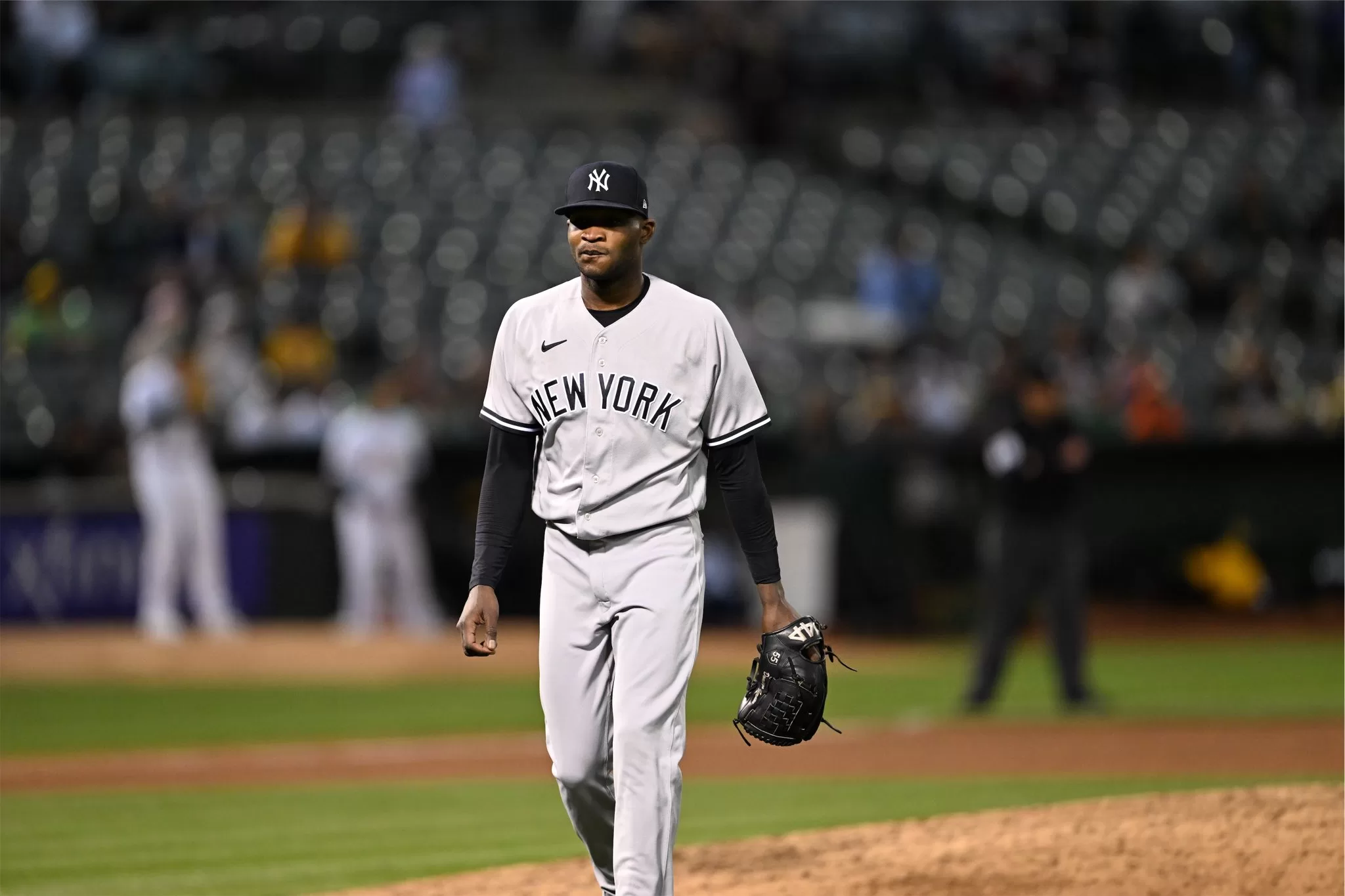 Yankees vencem A's com jogo perfeito de Domingo Germán