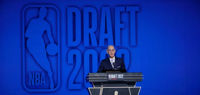 NEW YORK, NEW YORK - JUNE 23: NBA commissioner Adam Silver speaks during the 2022 NBA Draft at Barclays Center on June 23, 2022 in New York City.