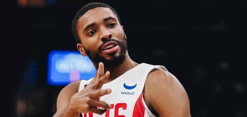 Mikal Bridges em partida pelos Nets