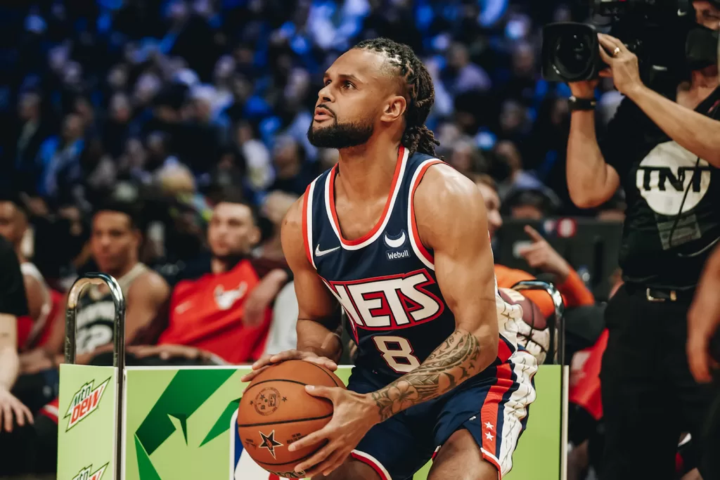 Patty Mills em ação no All-Star Weekend 2022