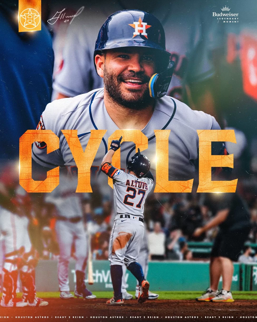 Jose Altuve completa o ciclo - Houston Astros