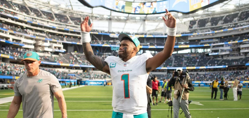 Miami Dolphins QB Tua Tagovailoa - NFL Power Ranking semana 1