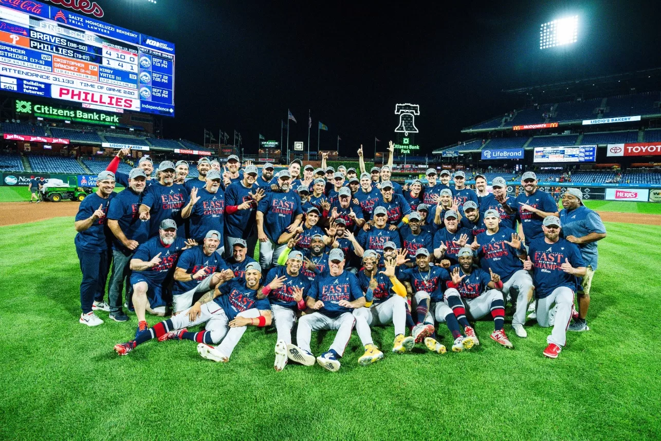 O Atlanta Braves garantiu o título da NL East pela sexta temporada consecutiva