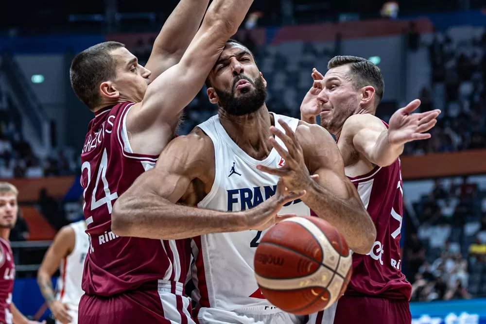 Rudy Gobert teve dificuldades durante a Copa do Mundo 2023