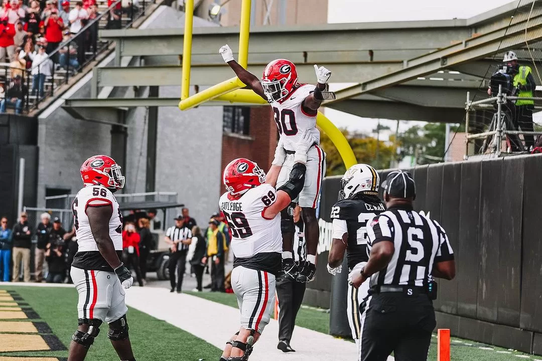 Georgia Bulldogs versus Vanderbilt Commodores - college football