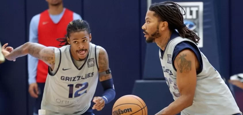 Derrick Rose e Ja Morant - Memphis Grizzlies