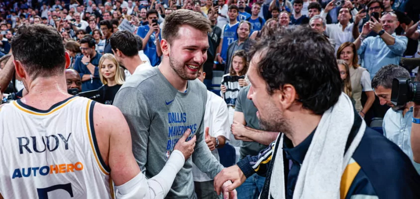 Luka Doncic e Sergio Llull - Dallas Mavericks e Real Madrid