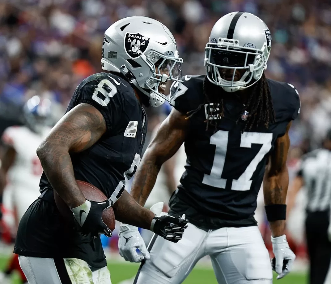 Josh Jacobs and Davante Adams - Las Vegas Raiders