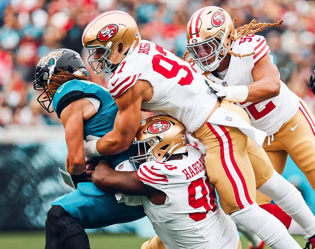 San Francisco 49ers vs Jacksonville Jaguars - Nick Bosa, Chase Young e Javon Hargrave