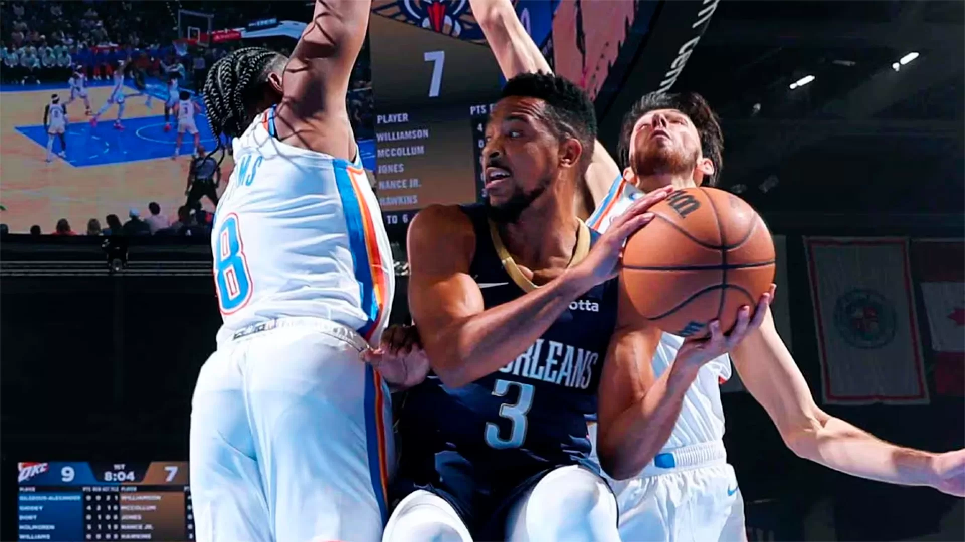 New Orleans Pelicans consegue se recuperar no segundo tempo e derrota Oklahoma City Thunder