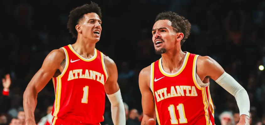 Trae Young, Jalen Johnson - Atlanta Hawks x Orlando Magic - NBA Mexico City Game