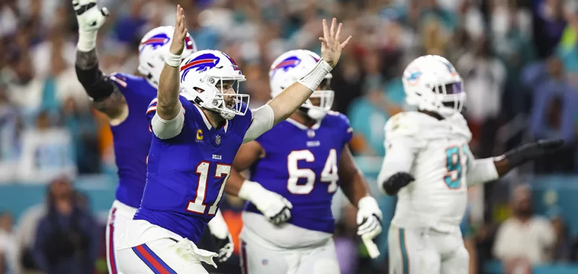 Josh Allen - Buffalo Bills vs Miami Dolphins - semana 18 NFL 2023