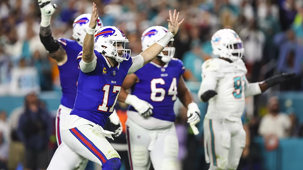 Josh Allen - Buffalo Bills vs Miami Dolphins - semana 18 NFL 2023